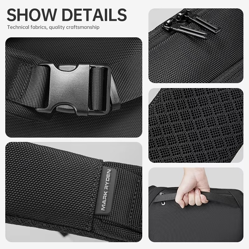 Mark Ryden Vintage Shoulder Messenger Bag – Sleek Sling Crossbody Chest Bag for Men*