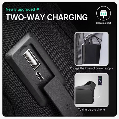 Mark Ryden Vintage Shoulder Messenger Bag – Sleek Sling Crossbody Chest Bag for Men*