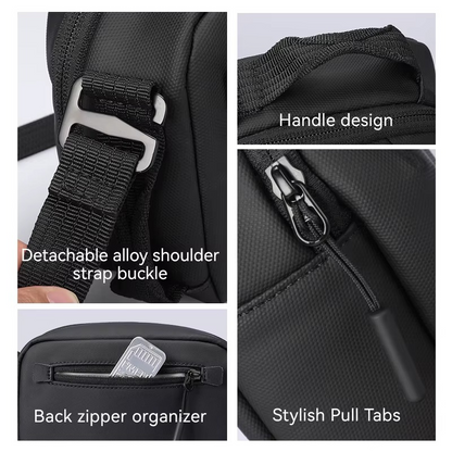 حقيبة الكتف الرجالية مارك رايدن حقيبة مقاومة للماء للاستخدام الخارجي والداخلي والرياضة والأعمال