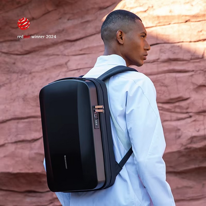 حقيبة ظهر مارك رايدن 8918 المضادة للسرقة مع منفذ شحن وتصميم مريح